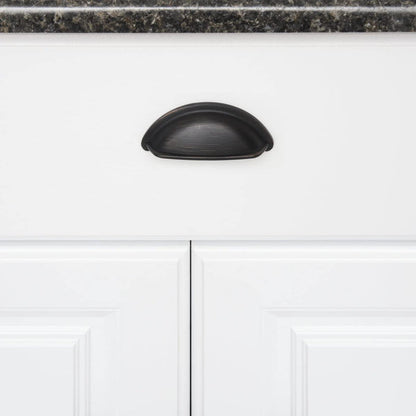 AmazonBasics Wide Bin Cup Drawer Pull, 3.69 Length 10 Pack