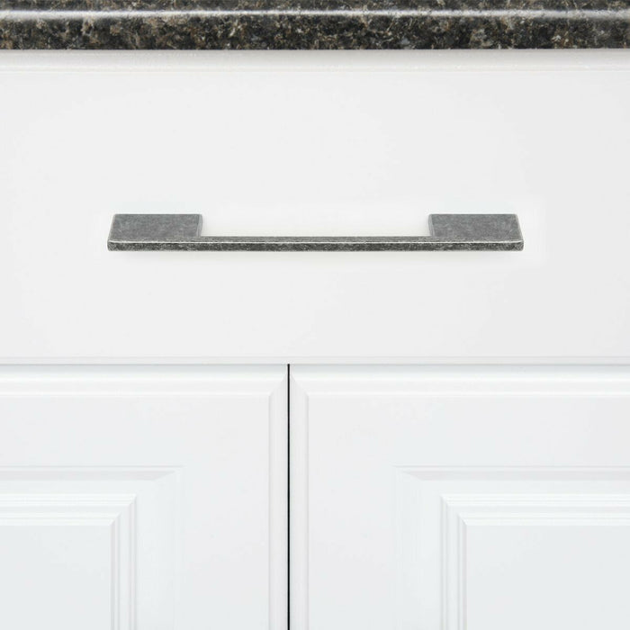 AmazonBasics Wide Die Cast Cabinet Handle 6.57in Length 6.3in Hole Center Antique Silver 10Pack