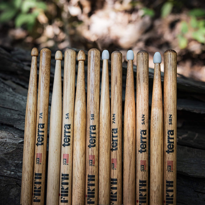 American Classic® 5AT Terra Series Drumsticks, Wood Tip