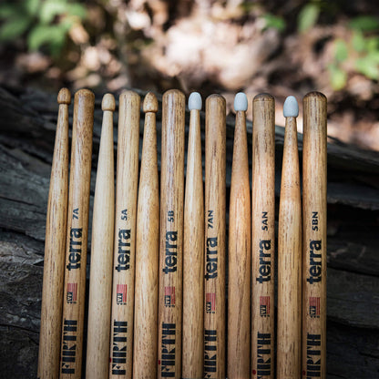 American Classic® 5AT Terra Series Drumsticks, Wood Tip