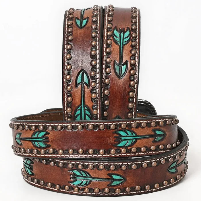 American Darling Hand Painted Western Leather Belt