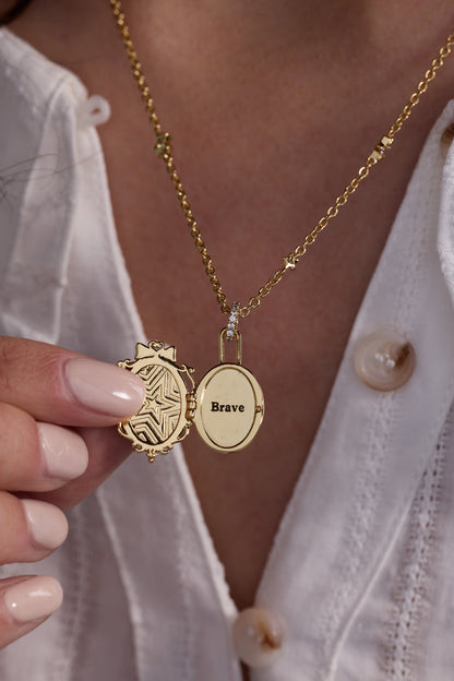 American Girl® Kirsten™ 'Brave' Locket Necklace