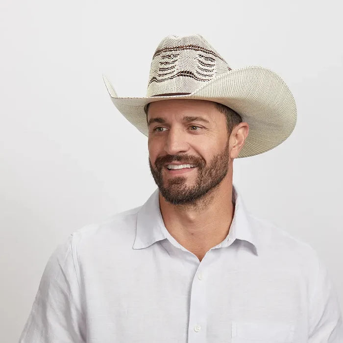 American Hat Makers Bengora Straw Western Hat