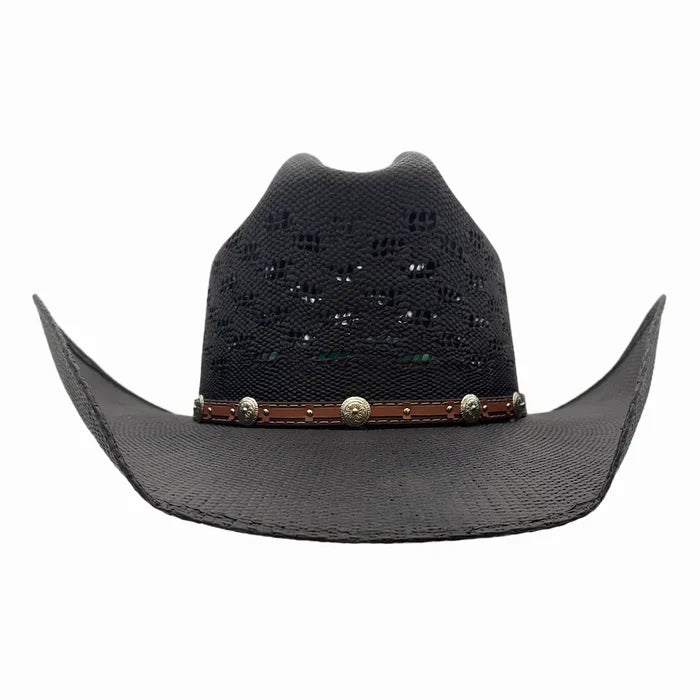 American Hat Makers Black Coyote Straw Cowboy Hat