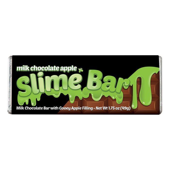 Amusemints Milk Chocolate Apple Slime Bar 1.75oz Bar - 24ct