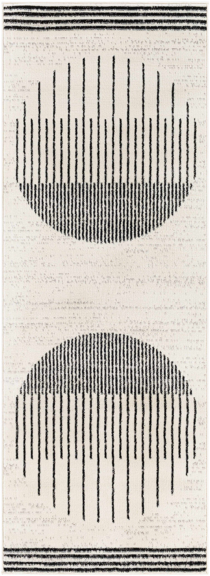 Angus Black & White Geometric Area Rug [Online Only]