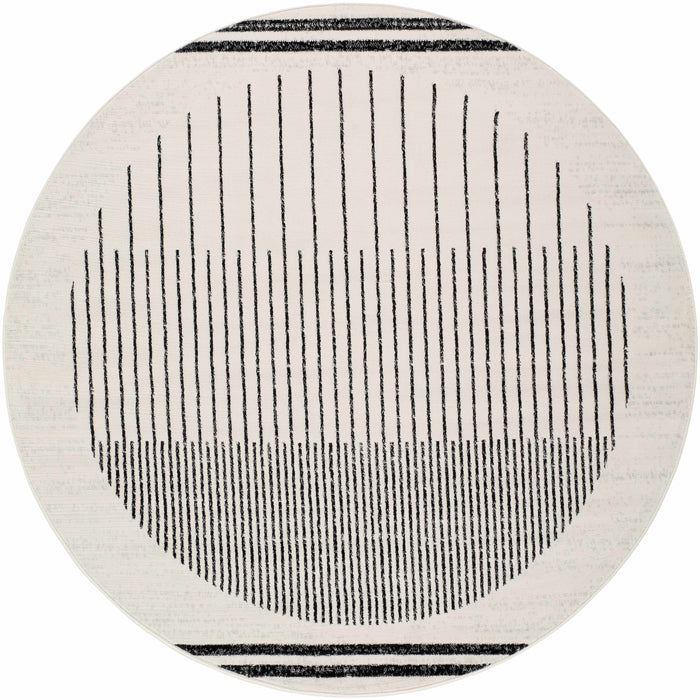 Angus Black & White Geometric Area Rug [Online Only]