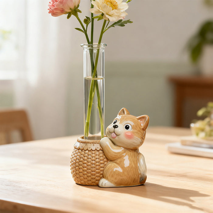 Animal Shape Hydroponic Vase Resin Mold