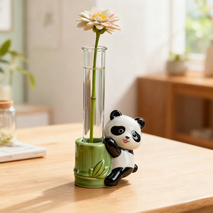 1pc panda shape vase +1pc test tube