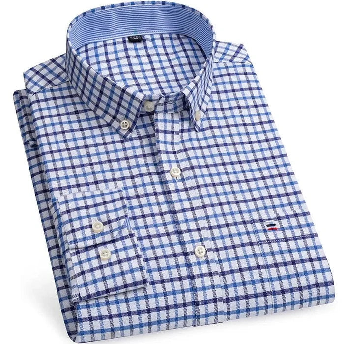 Blue grid / 2XL