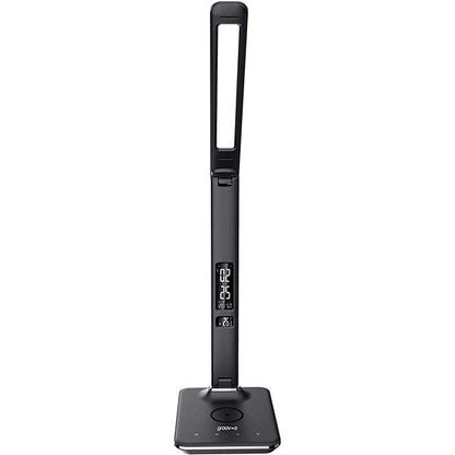 Ares LED Desk Lamp with Wireless Charging Pad & Clock - Black | GVWC04BK
