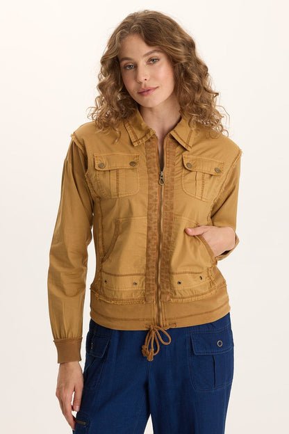 XCVI Ari Poplin Adjustable Cargo Bomber