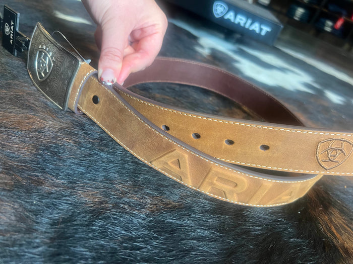 Ariat 3D Embossed Western Buckle Belt