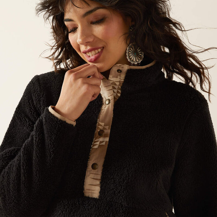 Ariat Black Berber Snap Front Sweatshirt