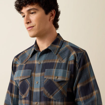 Ariat Mens Retro Harbert Fitted Snap Shirt