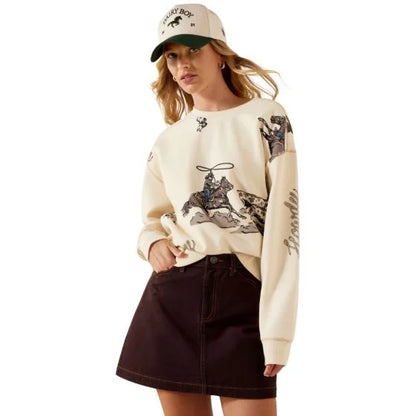 Ariat Womens Rancher Sweatshirt Parchment