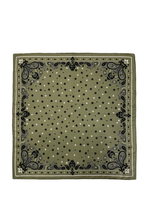 Army Green Paisley Wildrag Bandana