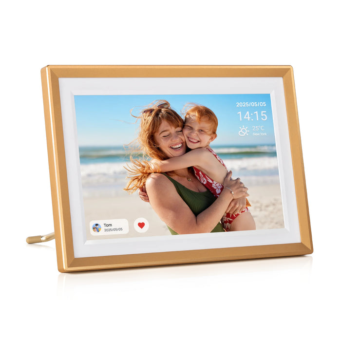 Arzopa D10 10.1" Digital Photo Frame - Champagne Gold