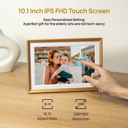 Arzopa D10 10.1" Digital Photo Frame - Champagne Gold