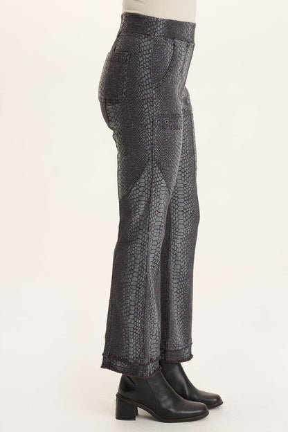 XCVI Askell Textured Jacquard Flared Pull-On Pant