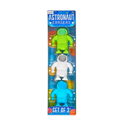 Astronaut Erasers in package