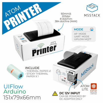 ATOM Thermal Printer Kit - m5stack-store