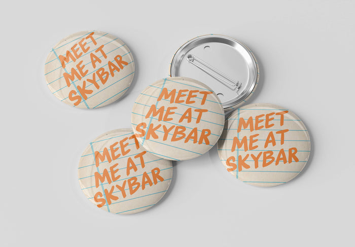 Auburn Meet Me At Skybar Notebook Button