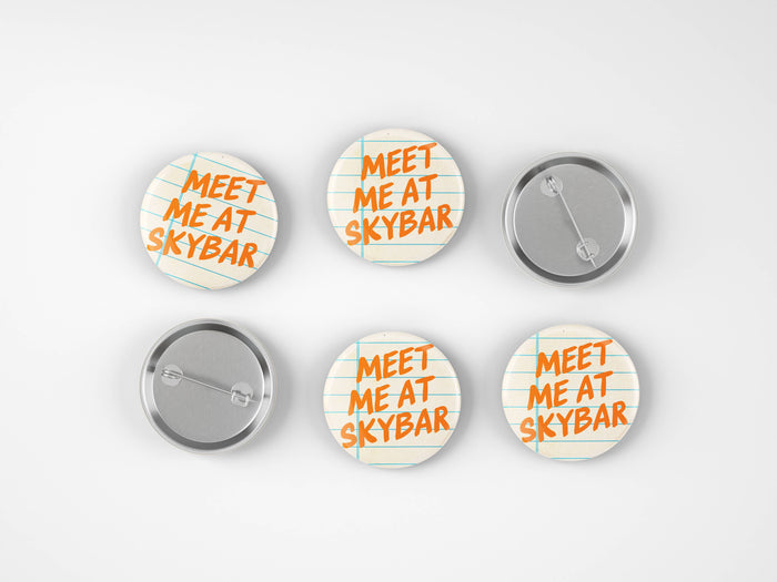 Auburn Meet Me At Skybar Notebook Button