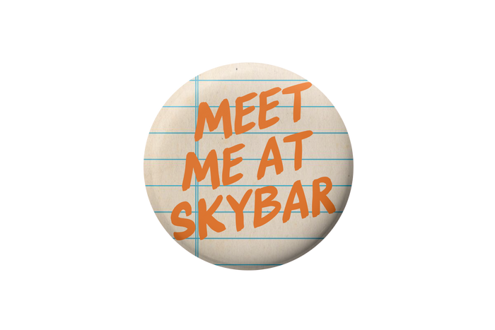 Auburn Meet Me At Skybar Notebook Button