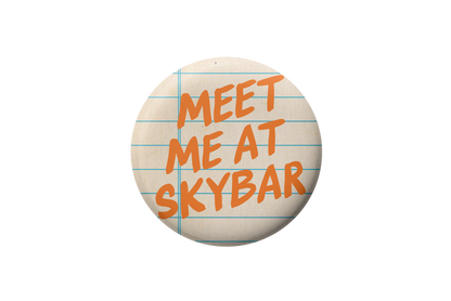 Auburn Meet Me At Skybar Notebook Button