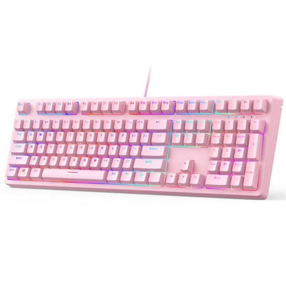 AUKEY G15 Mechanical Gaming Keyboard RGB Pink