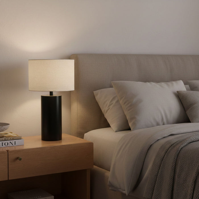 Aura Table Lamp Black / White [Online Only]