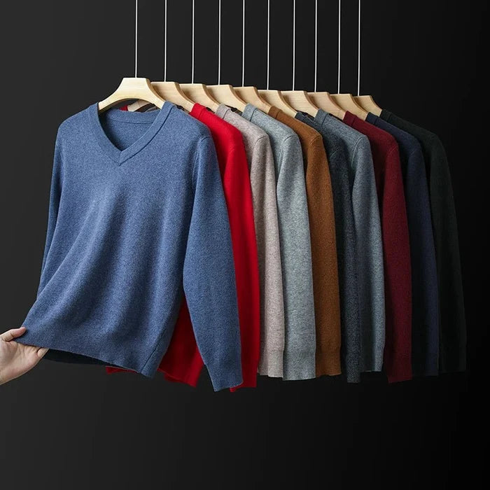 Aurelius casual knit pullover - AntoniosClothing - Fuchsia