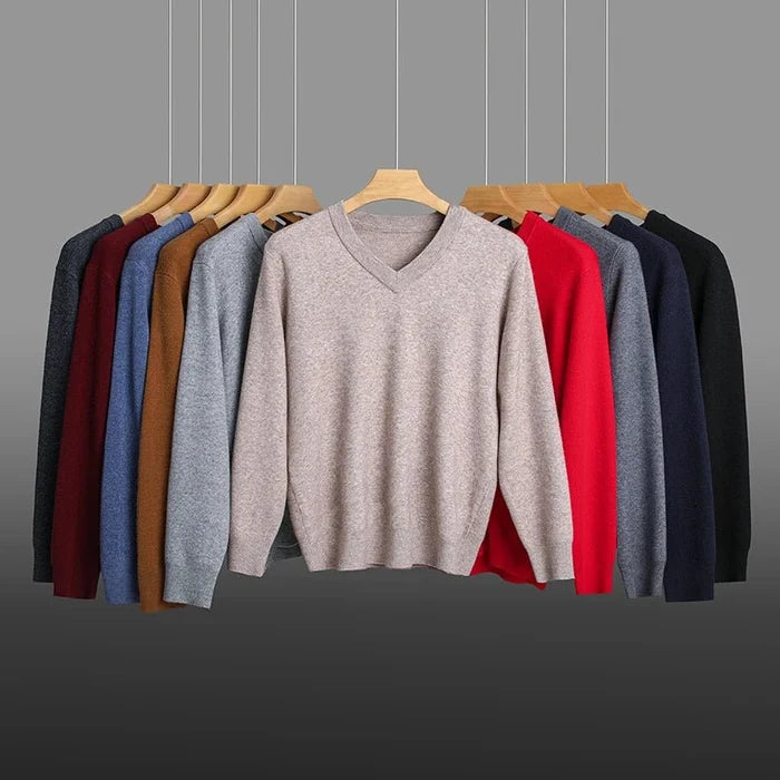 Aurelius casual knit pullover - AntoniosClothing - Fuchsia