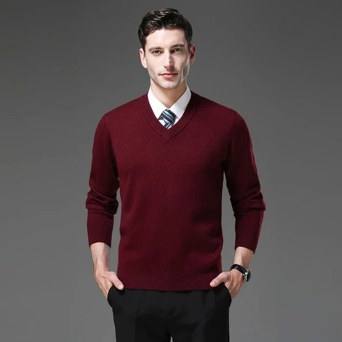 Aurelius casual knit pullover - AntoniosClothing - Fuchsia