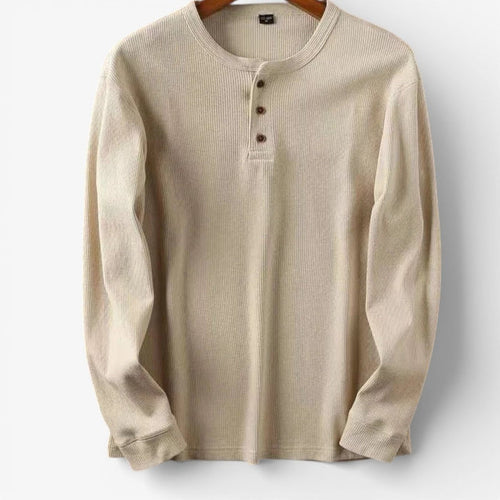 Aurelius cotton smart-casual shirt - AntoniosClothing - Khaki