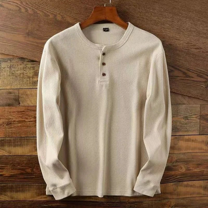 Aurelius cotton smart-casual shirt - AntoniosClothing - Khaki