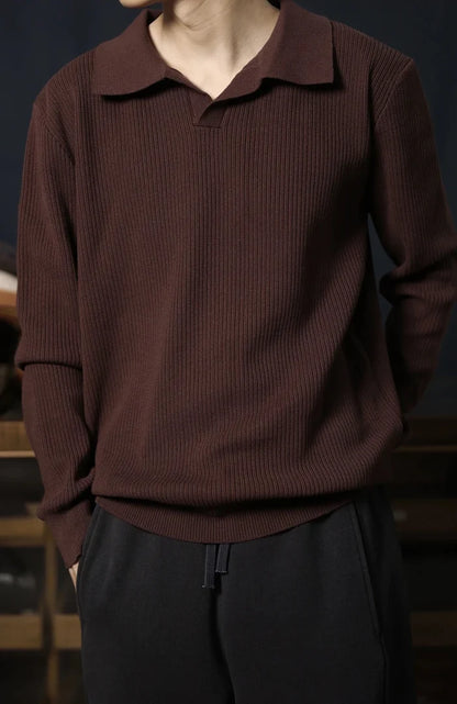 Aurelius italian style pullover - AntoniosClothing - Brown