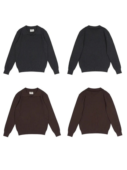 Aurelius italian style pullover - AntoniosClothing - Brown