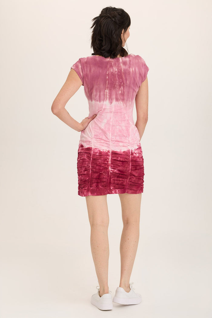 Wearables Aviana Stretch Poplin Ruched Mini Dress