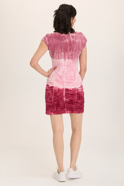 Wearables Aviana Stretch Poplin Ruched Mini Dress