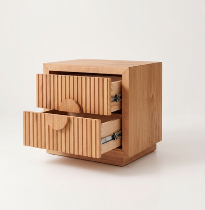 Balmain Messmate 2 Drawer Bedside Table