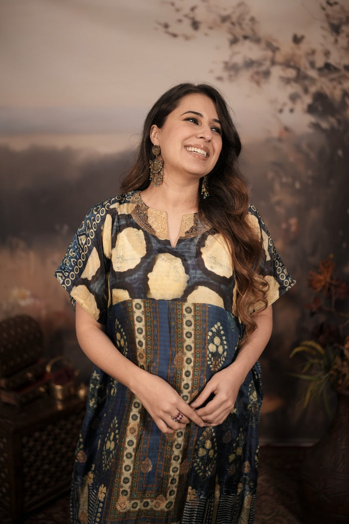 Banarasi Tulsi Kaftan