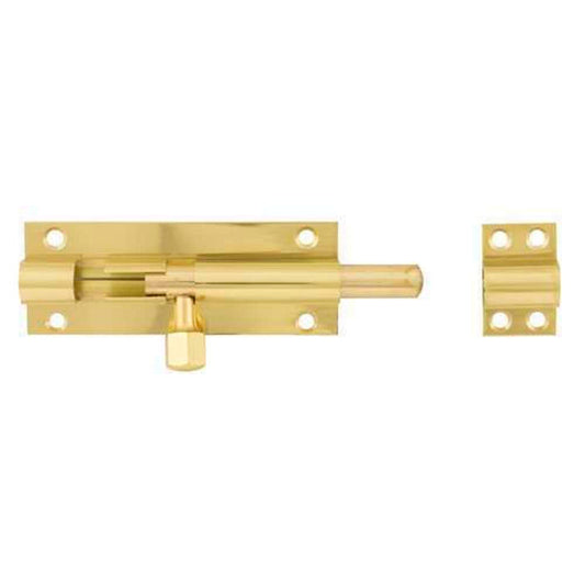 Barrel Bolt 2" x 1/4" Solid Brass w/ Screws**