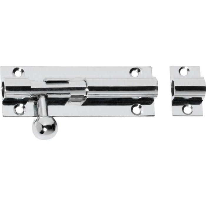 Barrel Bolt 6" Chrome Plated w/ Screws