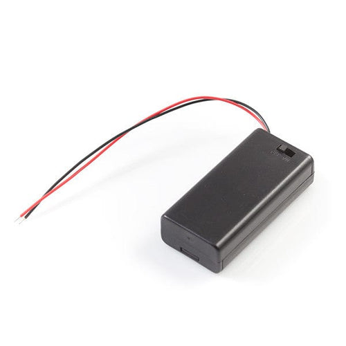 Battery Holder 2xAA with Cover and Switch by The Pi Hut - The Pi Hut