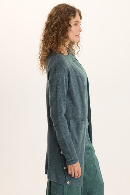 XCVI Bayek Longline Open-Front Knit Cardigan