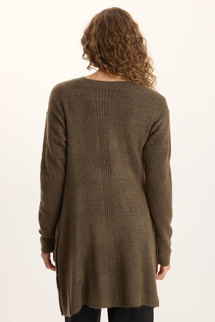 XCVI Bayek Longline Open-Front Knit Cardigan