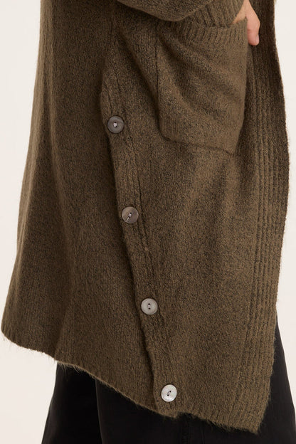 XCVI Bayek Longline Open-Front Knit Cardigan