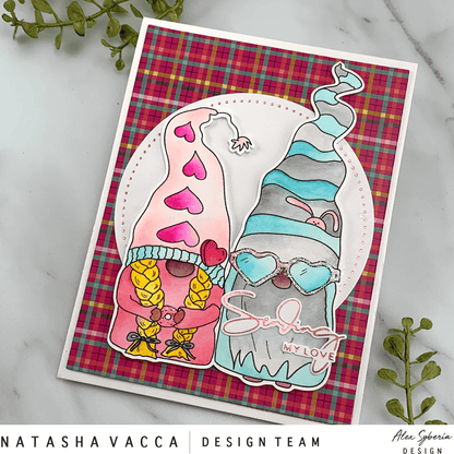 Be My Valentine Gnomes Digital Stamp - alexsyberiadesigns